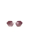 Bvlgari Irregular Mirror Sunglasses In Multicolor