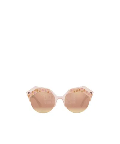 Bvlgari Irregular Sunglasses In Nude
