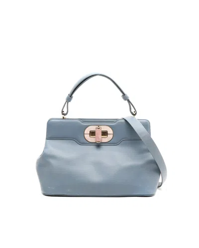 Pre-owned Bvlgari Isabella Rossellini Bag In Blue