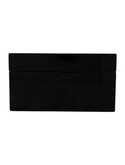 Pre-owned Bvlgari Lacquer Jewelry Box In Black