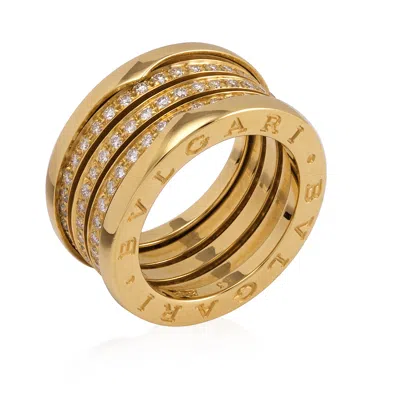 Bvlgari Ladies 18kt Yellow Gold Diamond Pave Ring In ["yellow","gold Tone"]