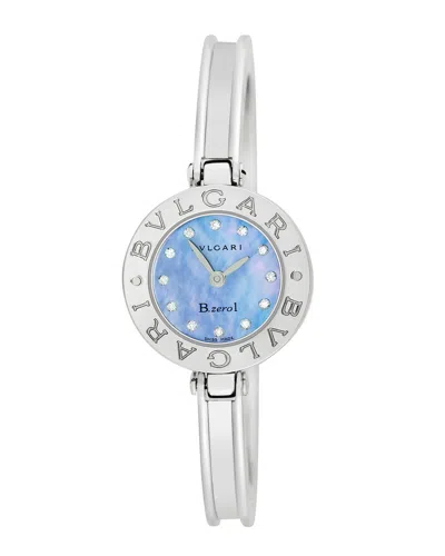 Bvlgari Ladies B Zero 1 Diamond Watch In White