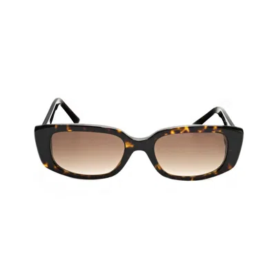 Bvlgari Ladies Brown Rectangular Sunglasses 0bv8259-504/13-2