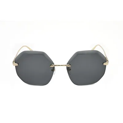 Bvlgari Ladies Gold Tone Geometric Sunglasses 0bv6187k-278/2a-5