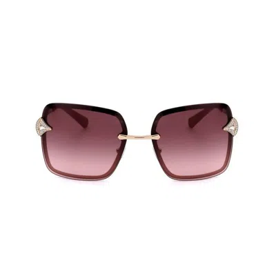 Bvlgari Ladies Pink Square Sunglasses 0bv6167b-20148g