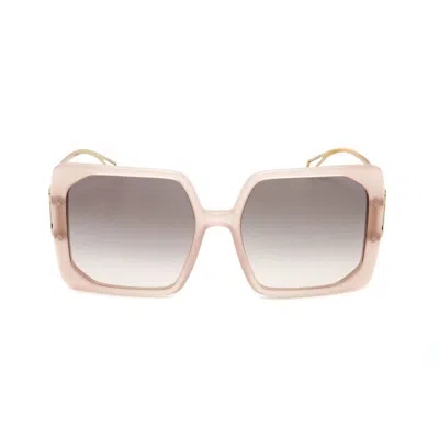 Bvlgari Ladies Pink Square Sunglasses 0bv8254-501/87 In White