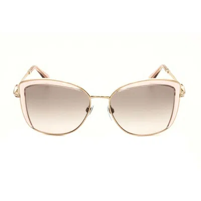 Bvlgari Ladies Rose Gold Tone Geometric Sunglasses 0bv6128b-20148g-1