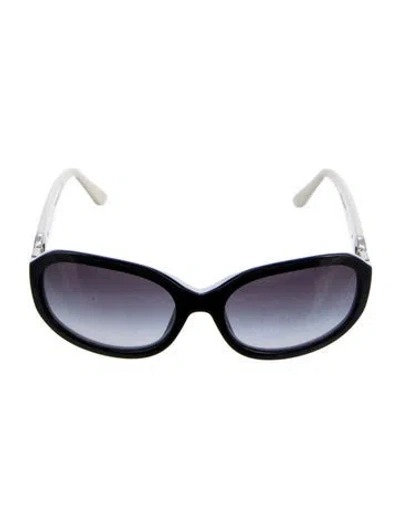 Pre-owned Bvlgari Late 2000's - Early 2010's Oversize Sunglasses In Black