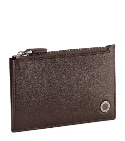 Bvlgari Leather   Man Card Holder In Brown