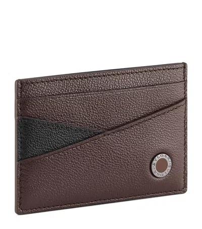 Bvlgari Leather  Man Card Holder In Brown