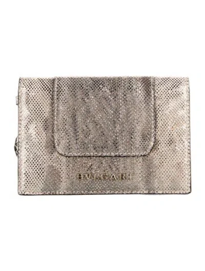 Pre-owned Bvlgari Leather Card Holder