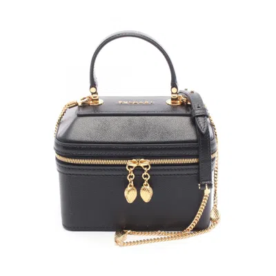 Pre-owned Bvlgari Leather Handbag () In Black