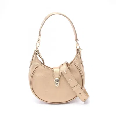 Pre-owned Bvlgari Leather Handbag () In Gold