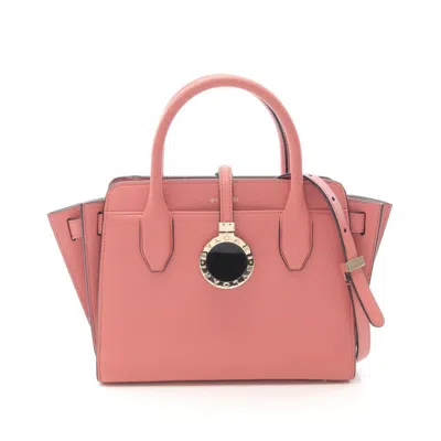 Pre-owned Bvlgari Leather Handbag () In Pink