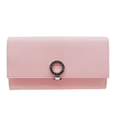 Pre-owned Bvlgari Leather Long Wallet (bi-fold) ()