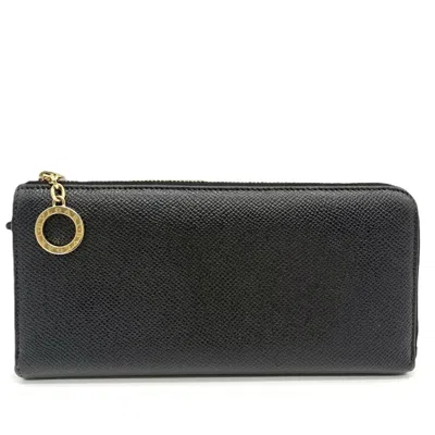 Pre-owned Bvlgari Leather Long Wallet (bi-fold) ()