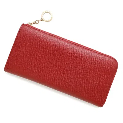 Pre-owned Bvlgari Leather Long Wallet (bi-fold) () In Multi