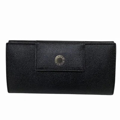 Pre-owned Bvlgari Leather Long Wallet (tri-fold) ()