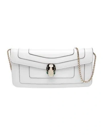 Pre-owned Bvlgari Leather Serpenti Forever In Clear