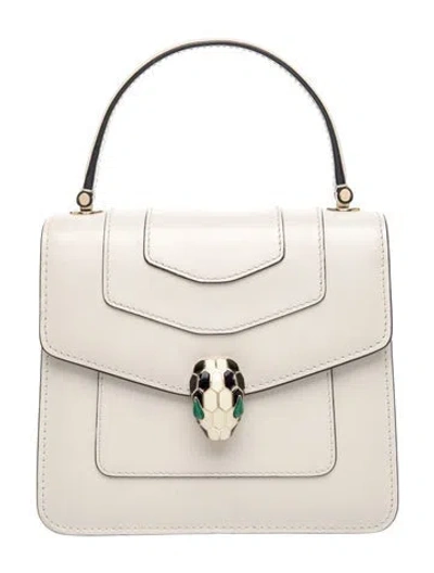 Pre-owned Bvlgari Leather Serpenti Forever In Neutrals