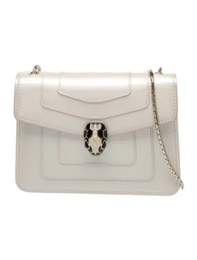 Pre-owned Bvlgari Leather Serpenti Forever In Neutrals