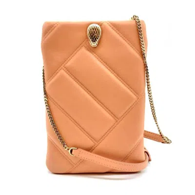 Pre-owned Bvlgari Leather Shoulder Bag () In Orange