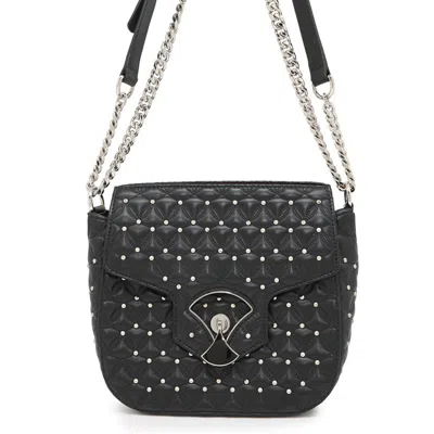 Pre-owned Bvlgari Leather Shoulder Bag () In Black