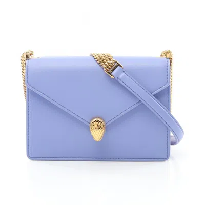Pre-owned Bvlgari Leather Shoulder Bag () In Purple