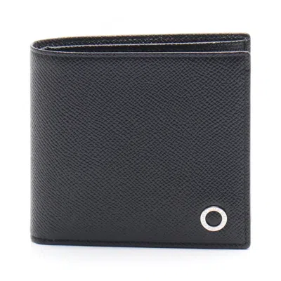 Pre-owned Bvlgari Leather Wallet (bi-fold) () In Black