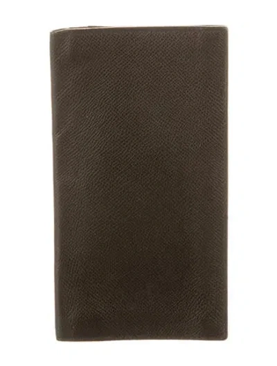 Pre-owned Bvlgari Leather Wallet In Black