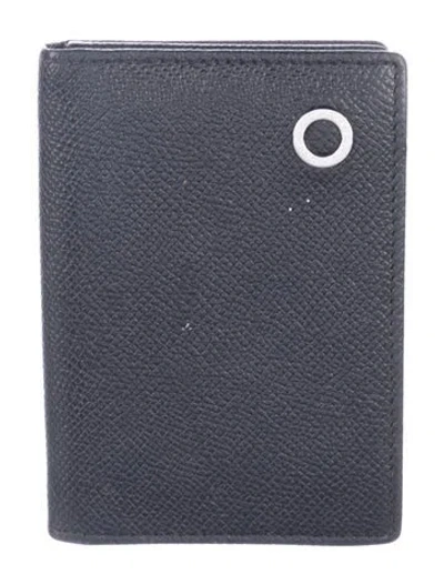 Pre-owned Bvlgari Leather Wallet In Black