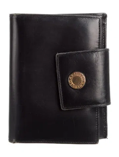 Pre-owned Bvlgari Leather Wallet In Black
