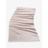 Bvlgari Womens Pink Light Lettere Maxi Logo-print Silk And Wool-blend Scarf In Pink Light