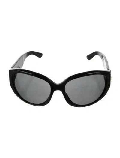 Pre-owned Bvlgari Limited Edition Oversize Sunglasses In Black