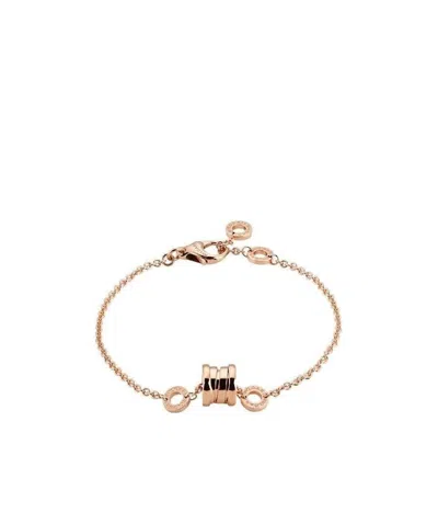 Bvlgari Logo Bracelet In Gold