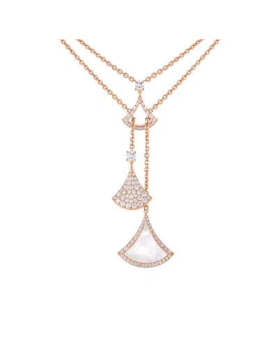 Bvlgari Logo Multi-strand Necklace In Mother Of Pearl