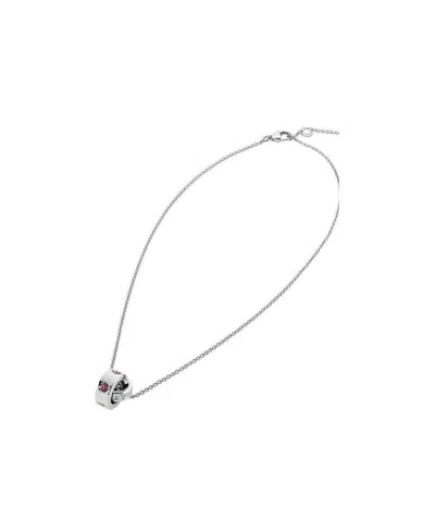 Bvlgari Logo Necklace In White