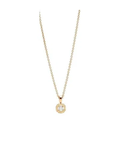 Bvlgari Logo Necklace In Yellow