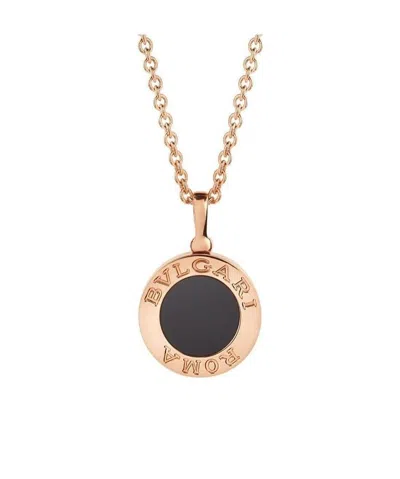 Bvlgari Logo Necklace In Yellow