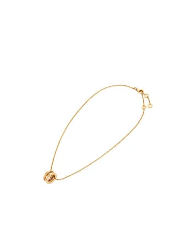 Bvlgari Logo Necklace In Yellow