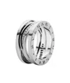 Bvlgari White Gold And Diamond B. Zero1 One-band Ring In White