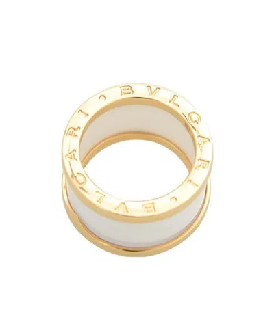 Bvlgari Logo Ring In Yellow