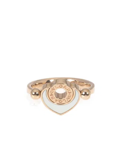 Bvlgari Logo Ring In Yellow