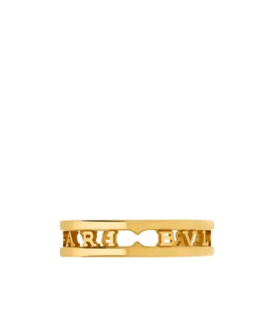Bvlgari Logo Ring In Yellow