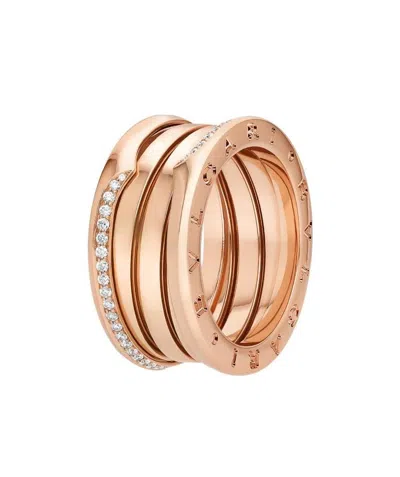 Bvlgari Logo Ring In Yellow