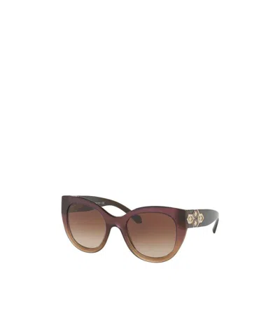 Bvlgari Logo Sunglasses In Brown