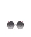 Bvlgari Logo Sunglasses In Gray