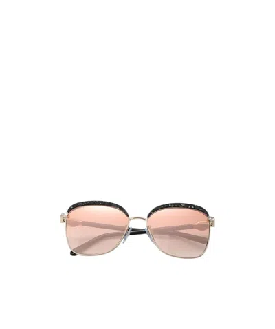 Bvlgari Logo Sunglasses In Nude