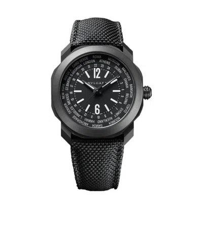 Bvlgari Logo Watch In Black