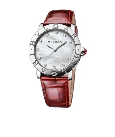 Bvlgari Logo Watch In White